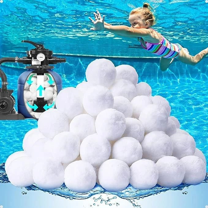 Swimming Pool Filterball Sand Replacement Polyester Fiber Ball Pool Filter Cleaning Ball