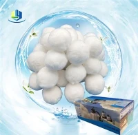 সুইমিং পুলের বালি ফিল্টারগুলির জন্য 700g পুল ফিল্টার বল পরিবেশ-বান্ধব ফাইবার ফিল্টার মিডিয়া